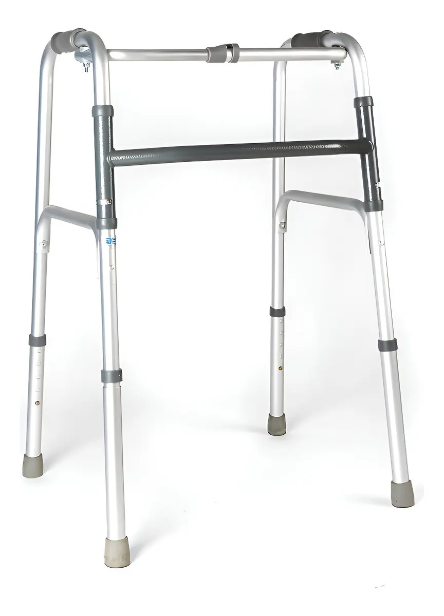 Andador Fijo de Aluminio, Plegable y Regulable