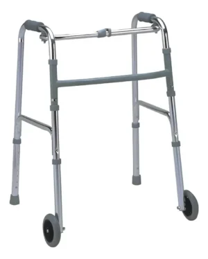 Andador de Aluminio Plegable con 2 Ruedas