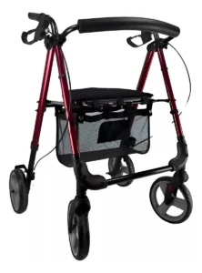Rollator 4 Ruedas con Asiento y Cesta