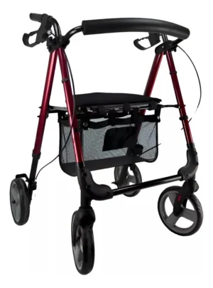 Rollator 4 Ruedas con Asiento y Cesta