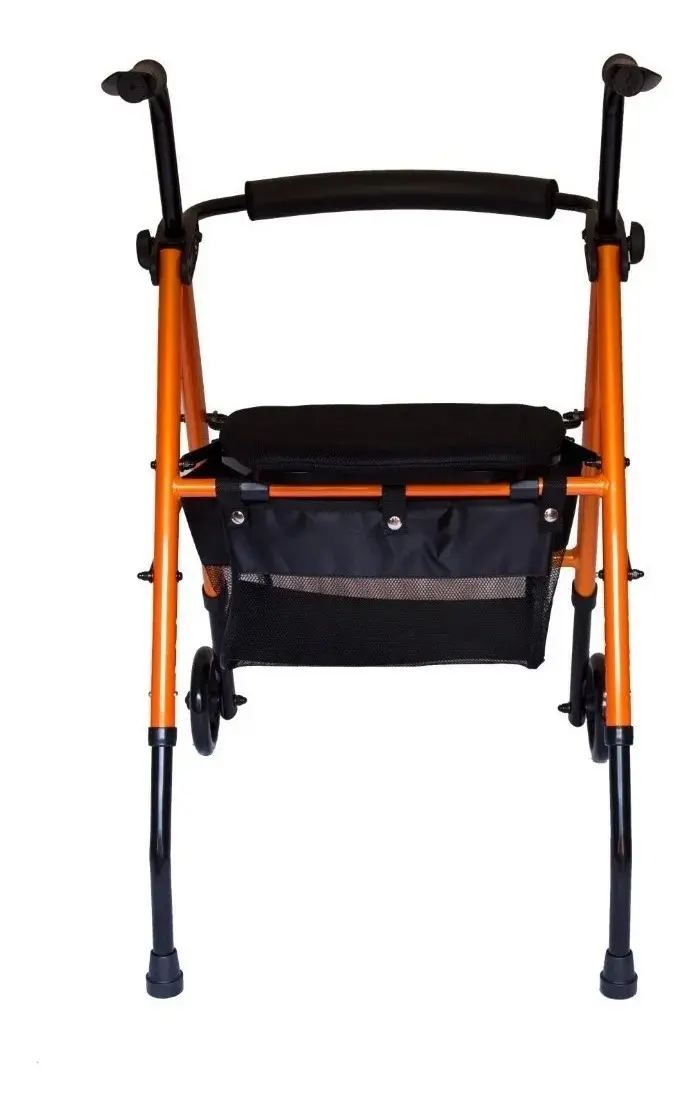 Andador Ortopedico Tijera C/ Ruedas Asiento Bolso Premium - Imagen 3