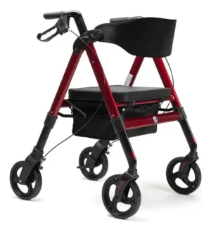 Andador Rollator Reforzado 4 Ruedas con Asiento, hasta 200 kg