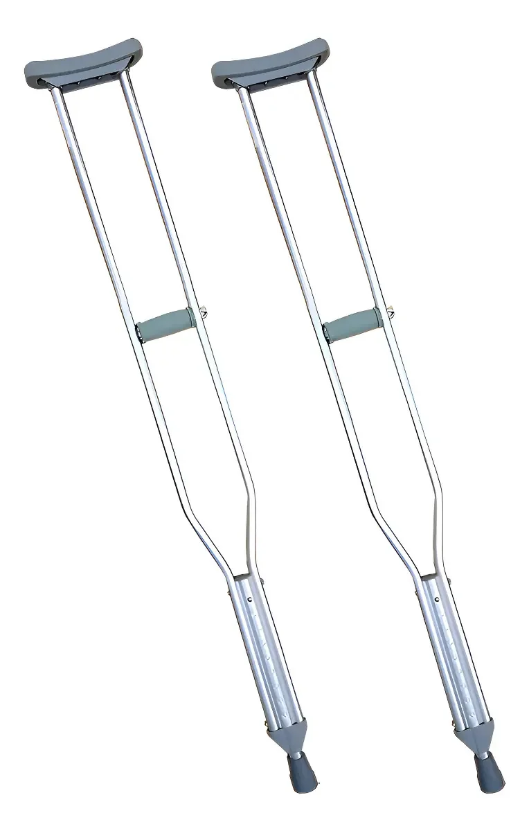 Muletas Axilares de Aluminio Regulables - Talla Adulto