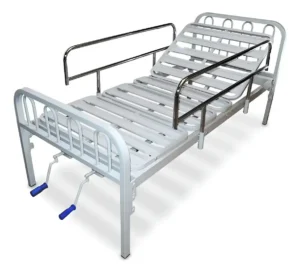 Cama Ortopédica Manual con Barandas Encastrable