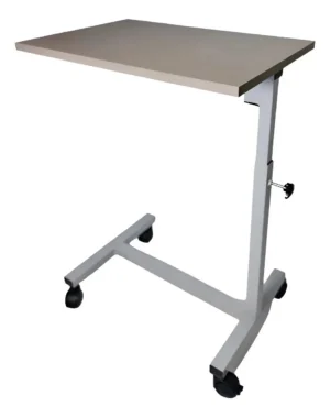 Mesa Hospitalaria Regulable en Altura con Ruedas
