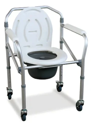 Silla de Bano Plegable con Ruedas