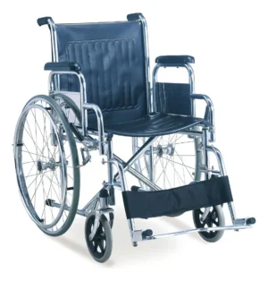 Silla de Ruedas Manual Desmontable de Acero