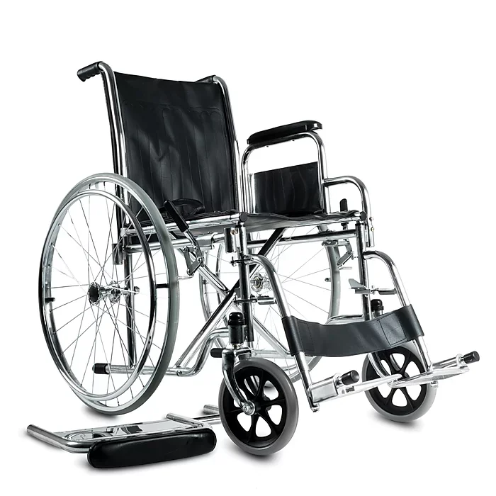 Silla de Ruedas Manual Desmontable de Acero - Imagen 2