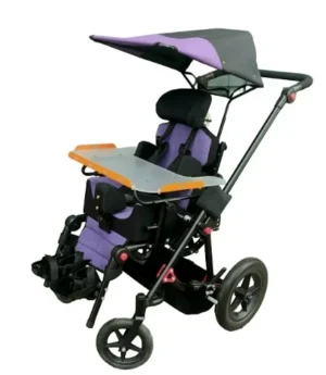Silla de Ruedas de Paseo Postural Reclinable con Tilt y Capota