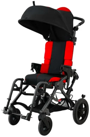 Silla de Ruedas Postural de Traslado con Respaldo Plano