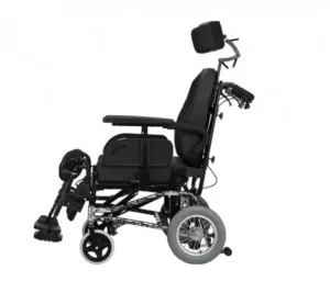 Silla de Ruedas de Aluminio Reclinable con Tilt Butaca de Auto 30x20