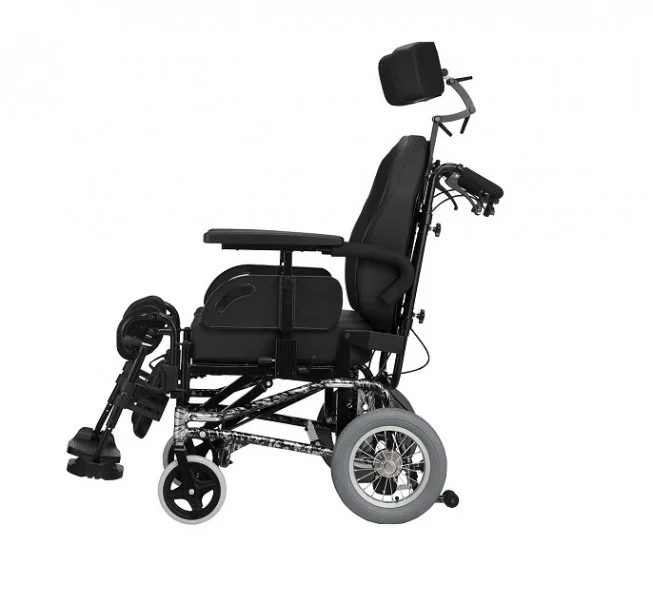 Silla de Ruedas de Aluminio Reclinable con Tilt Butaca de Auto 30x20