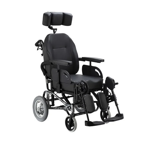 Silla de Ruedas de Aluminio Reclinable con Tilt Butaca de Auto 30x20 - Imagen 2