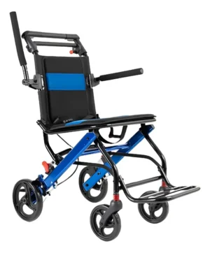 Silla de Ruedas de Aluminio para Ambulancia Plegable